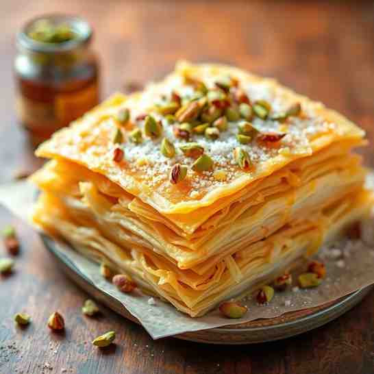 Egyptian Katkoota - Kataifi Shredded Phyllo Dough Dessert